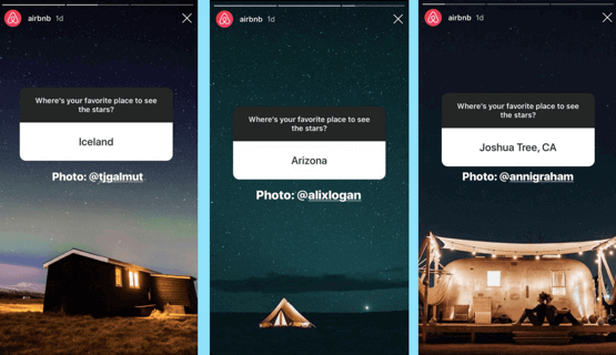 關於Instagram故事的Airbnb問題