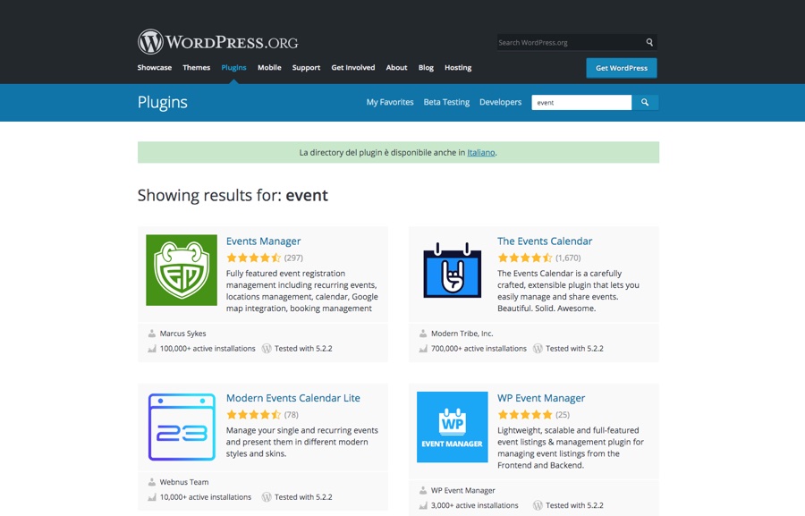 WordPress.org免费活动插件