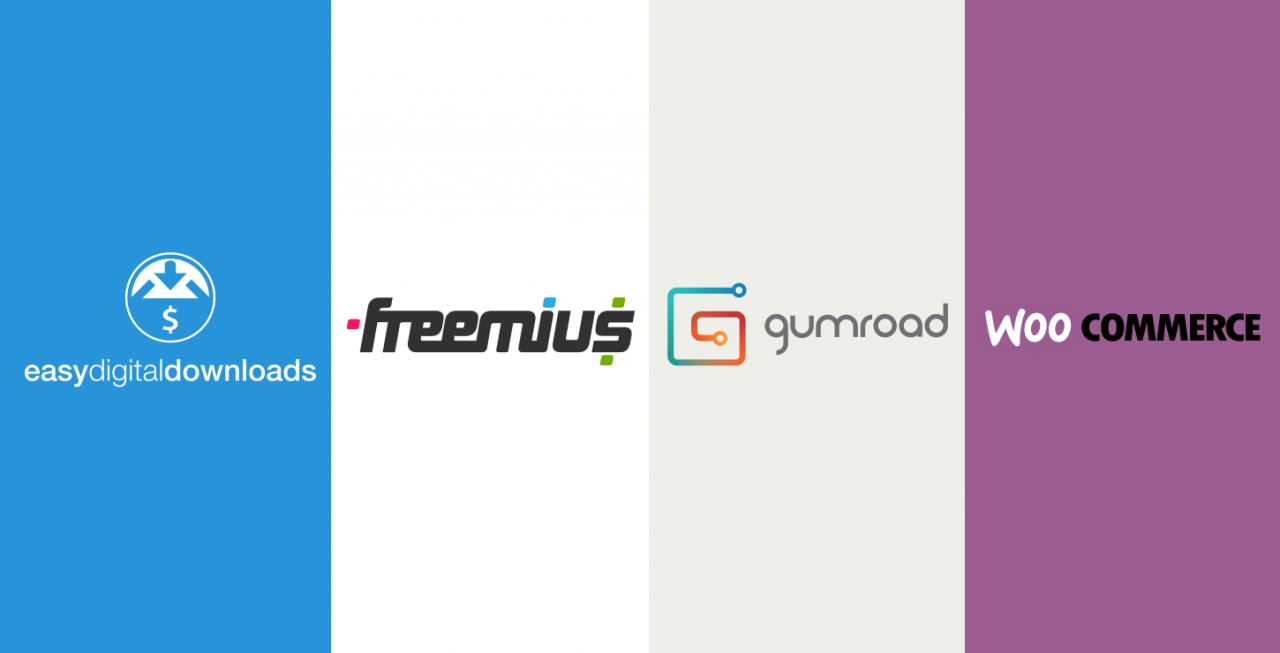 EDD vs Freemius vs Gumroad vs WooCommerce