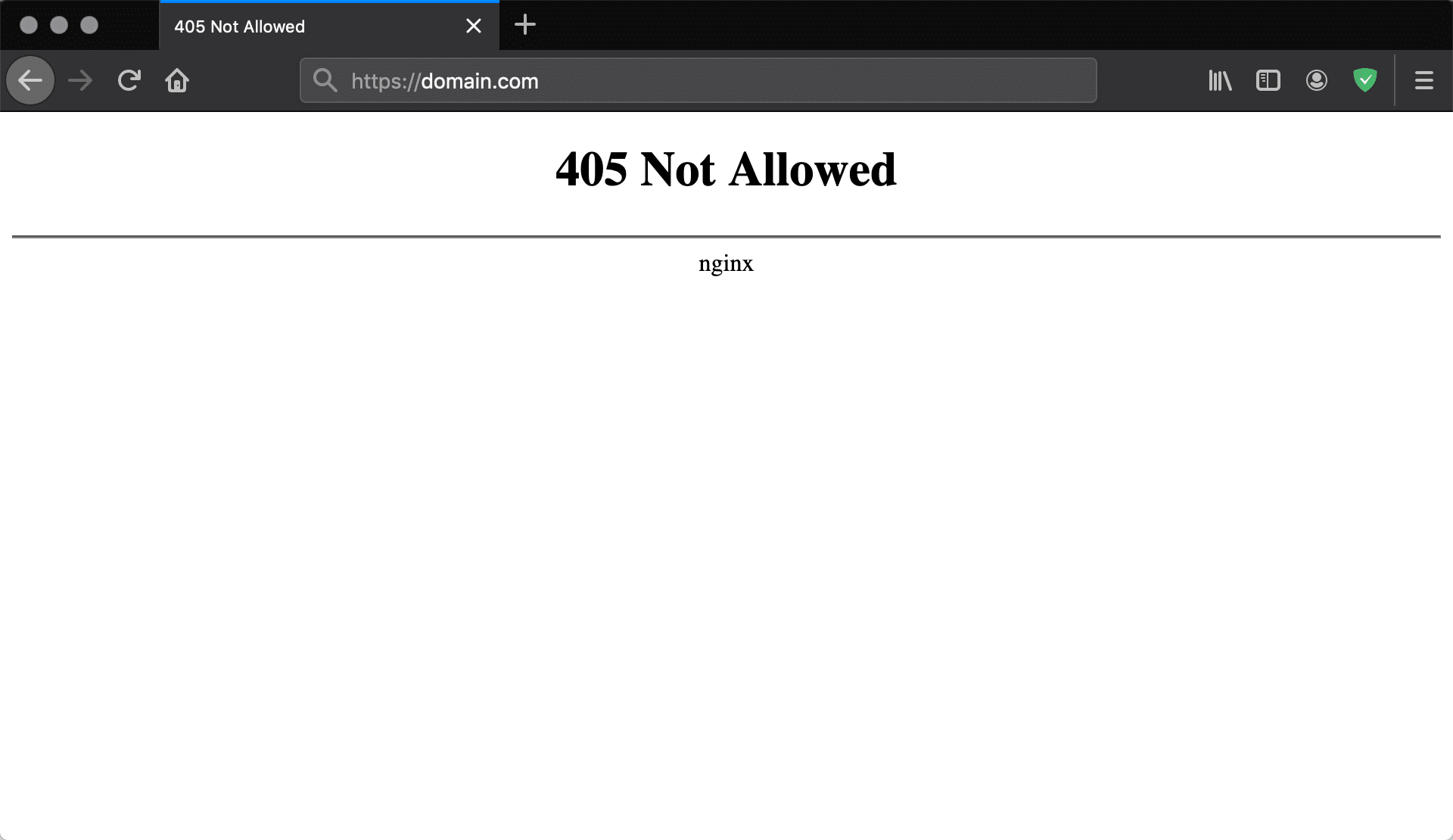 405不允許在Firefox中錯誤Nginx