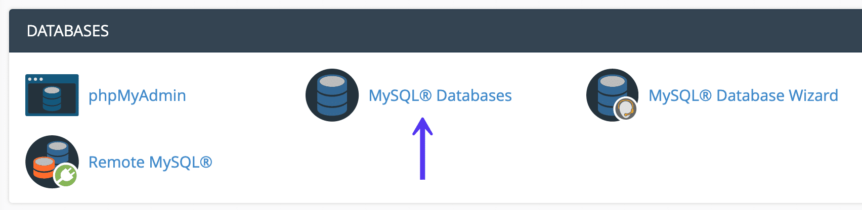 cPanel MySQL数据库