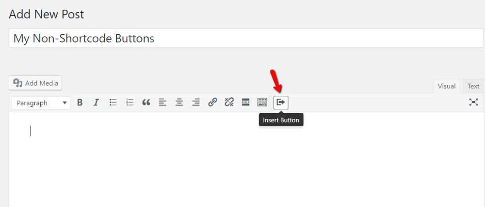 忘记短代码按钮在WordPress中添加按钮