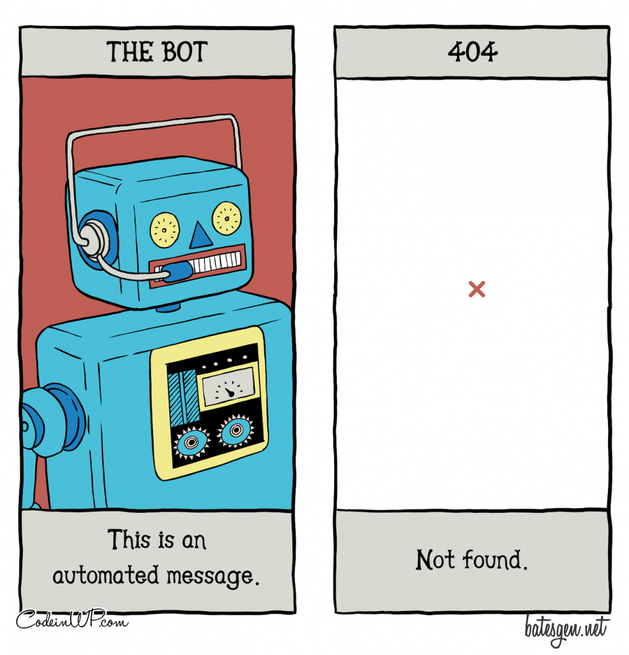 生活在數字領域的危險：機器人和404頁