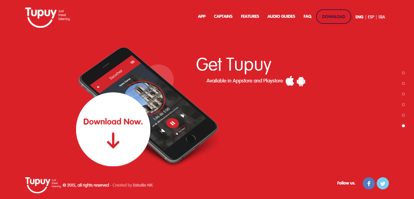 Tupuy网站主页。