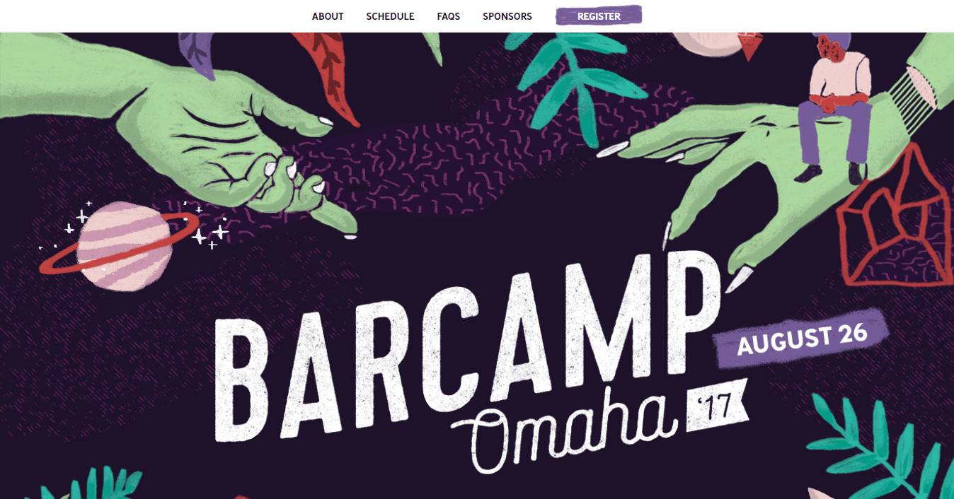 Barcamp Omaha網站主頁。