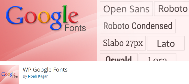 WP Google字體，排版插件