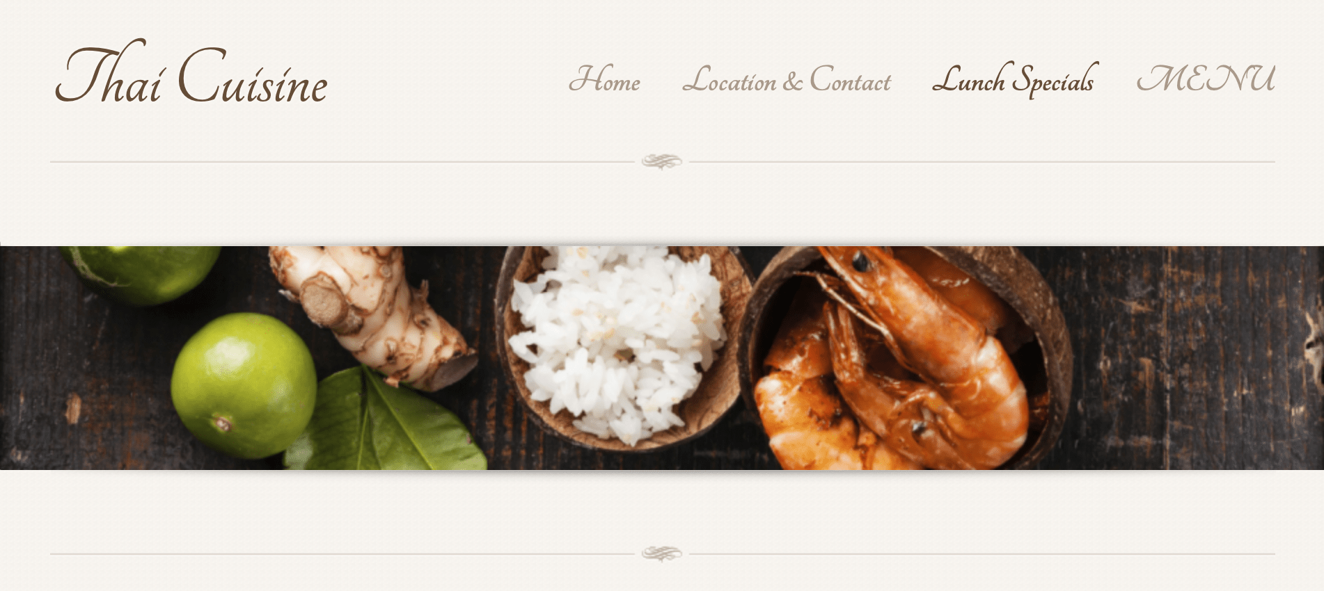 泰国美食餐厅网站。
