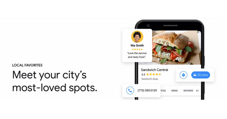 Google重点介绍获得“本地最爱”身份的餐厅