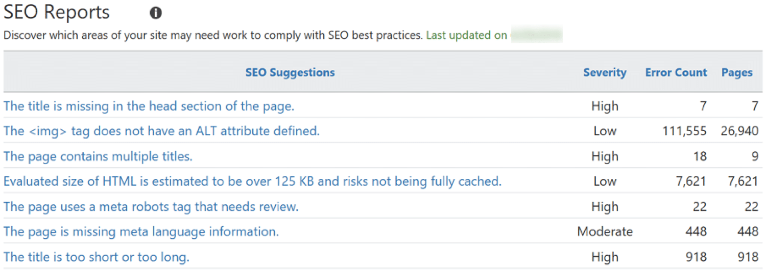 Bing中的SEO報告