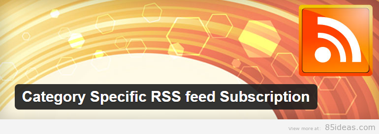 類別特定的RSS訂閱WordPress插件