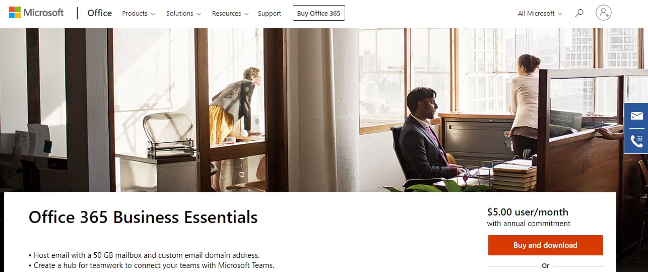Office 365商业电子邮件托管提供商