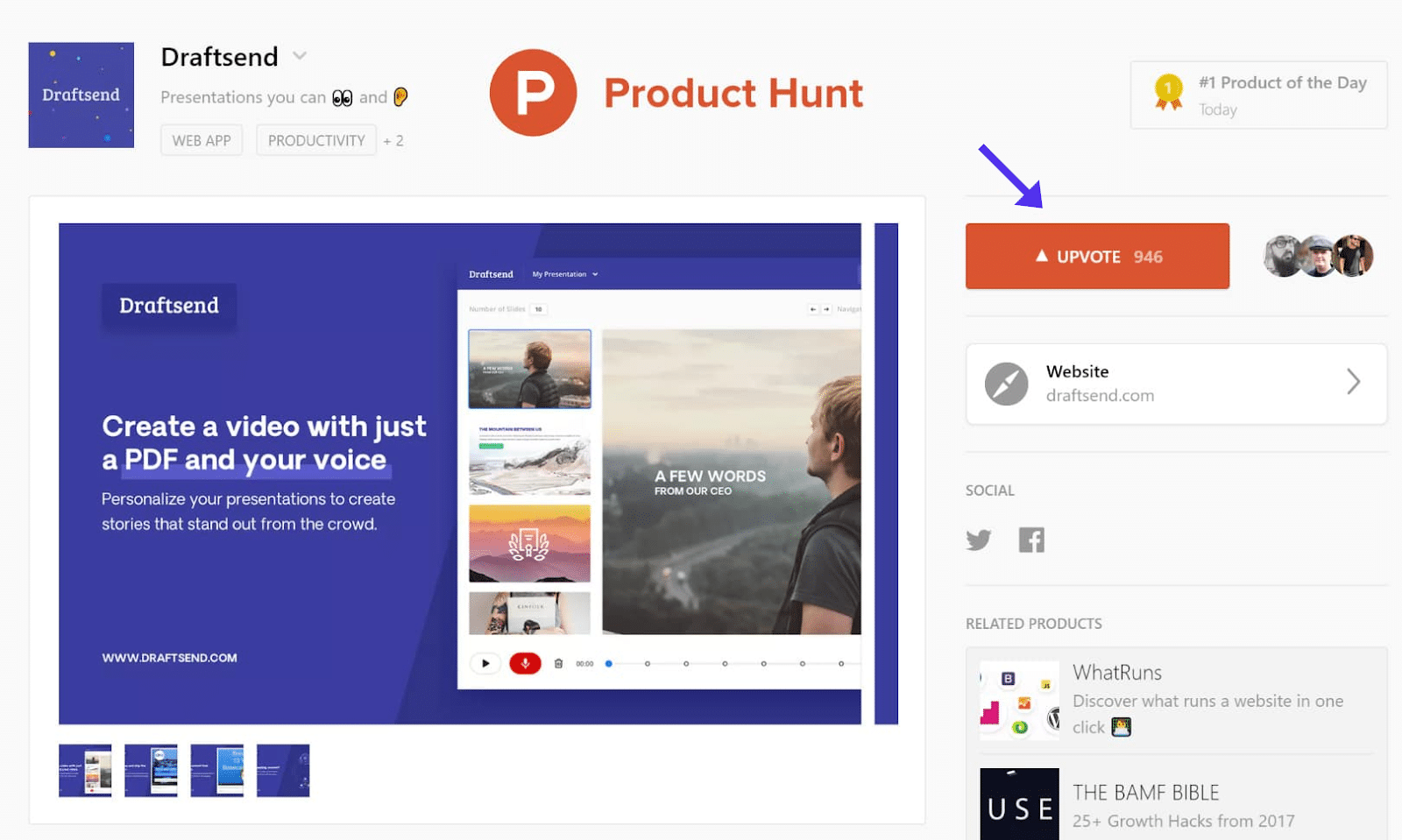 product hunt example