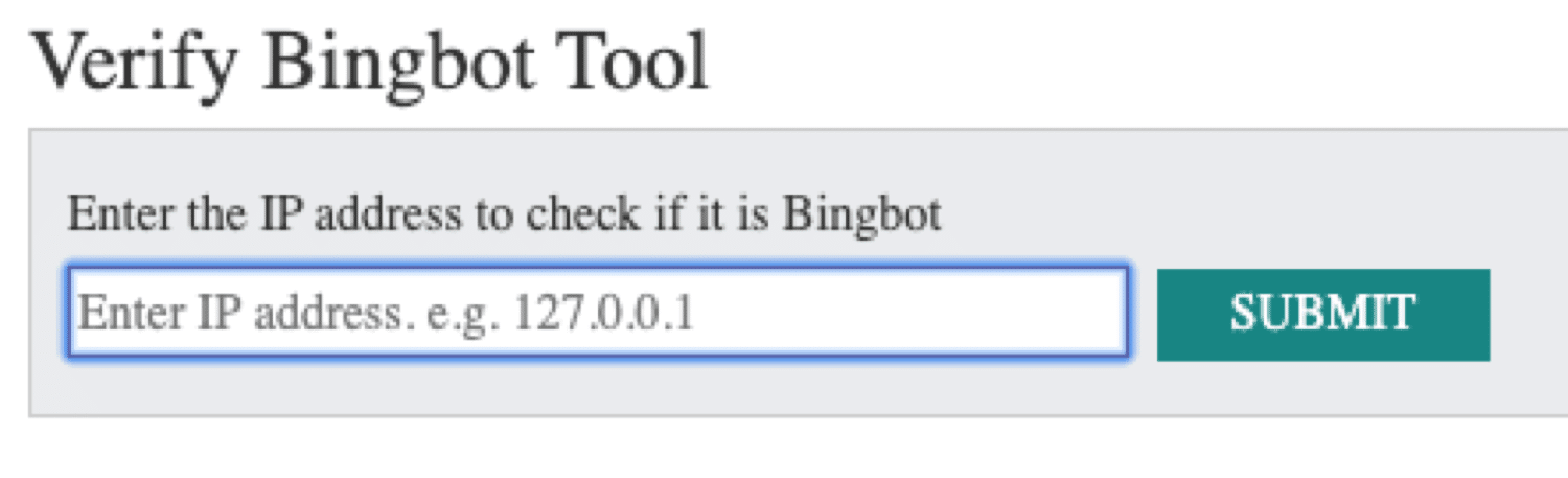 驗證Bingbot