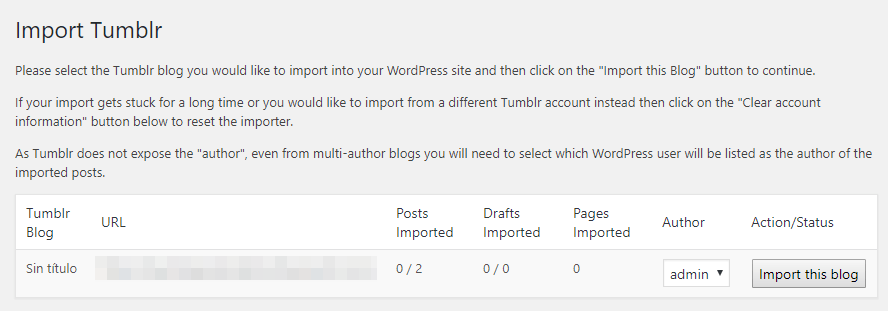确定将您的Tumblr内容分配给哪个WordPress作者。