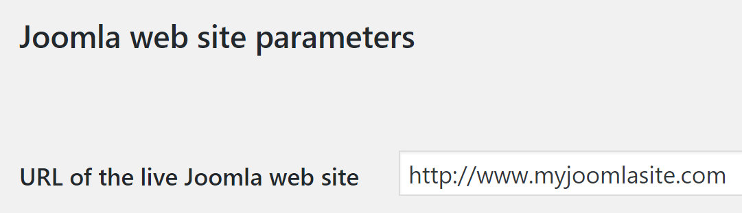 Joomla URL设置。