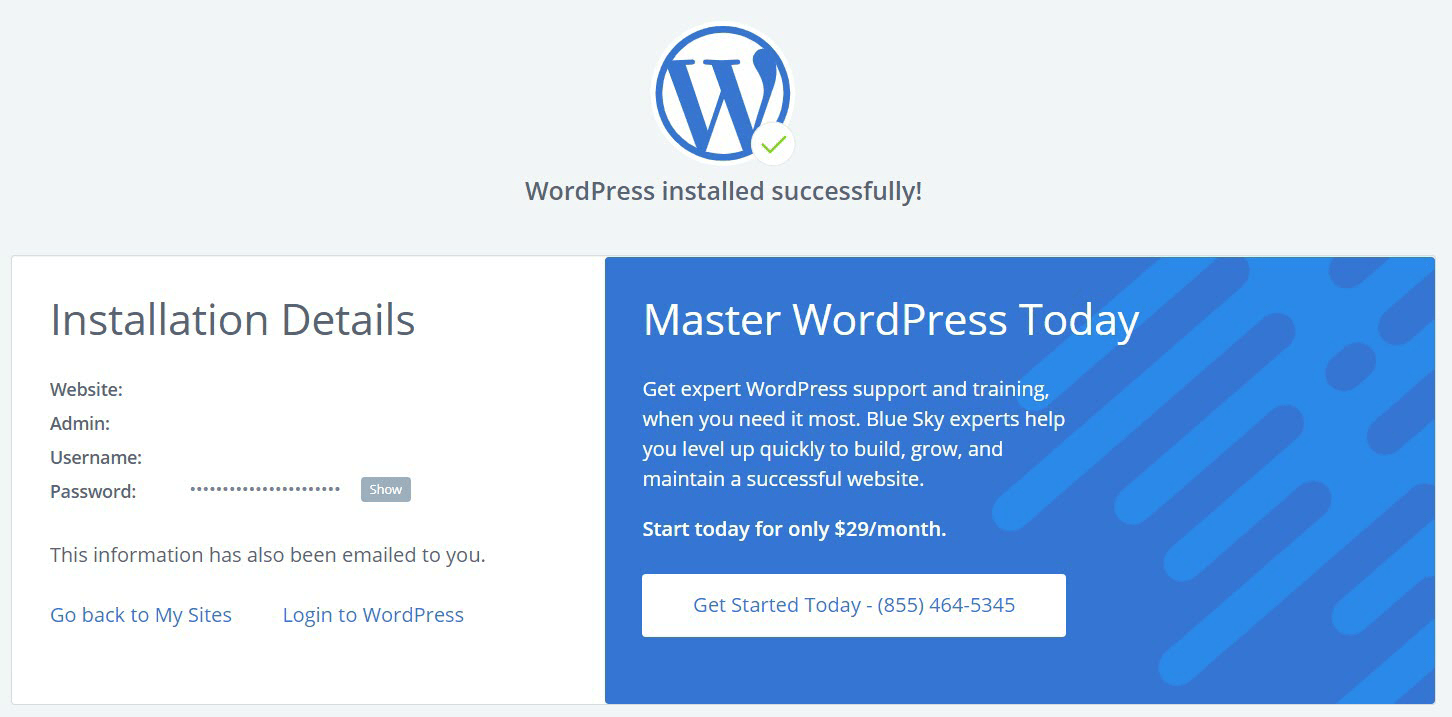 Bluehost WordPress安裝程序vs Namecheap