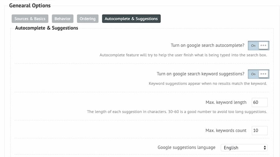 Ajax Search插件用戶可以通過自動完成和關鍵字建議來增強搜索。