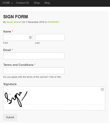 电子签名，如何签署表格