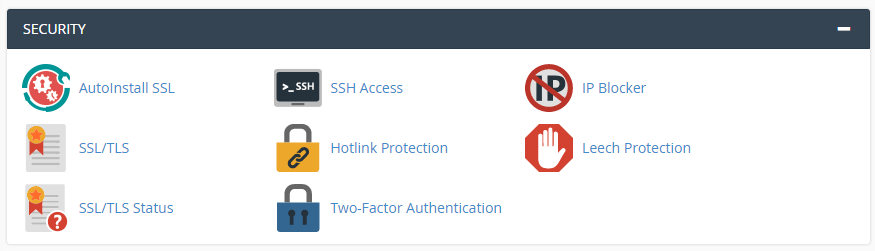 从cPanel访问您的SSL配置选项。