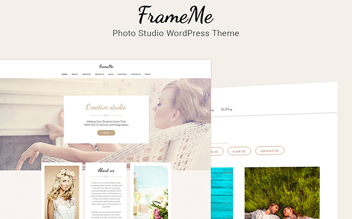 FrameMe Elementor WordPress主題