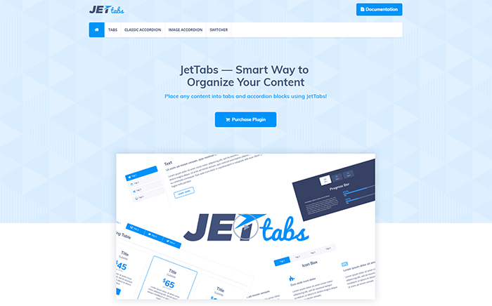 JetTabs Elementor页面构建器WordPress插件