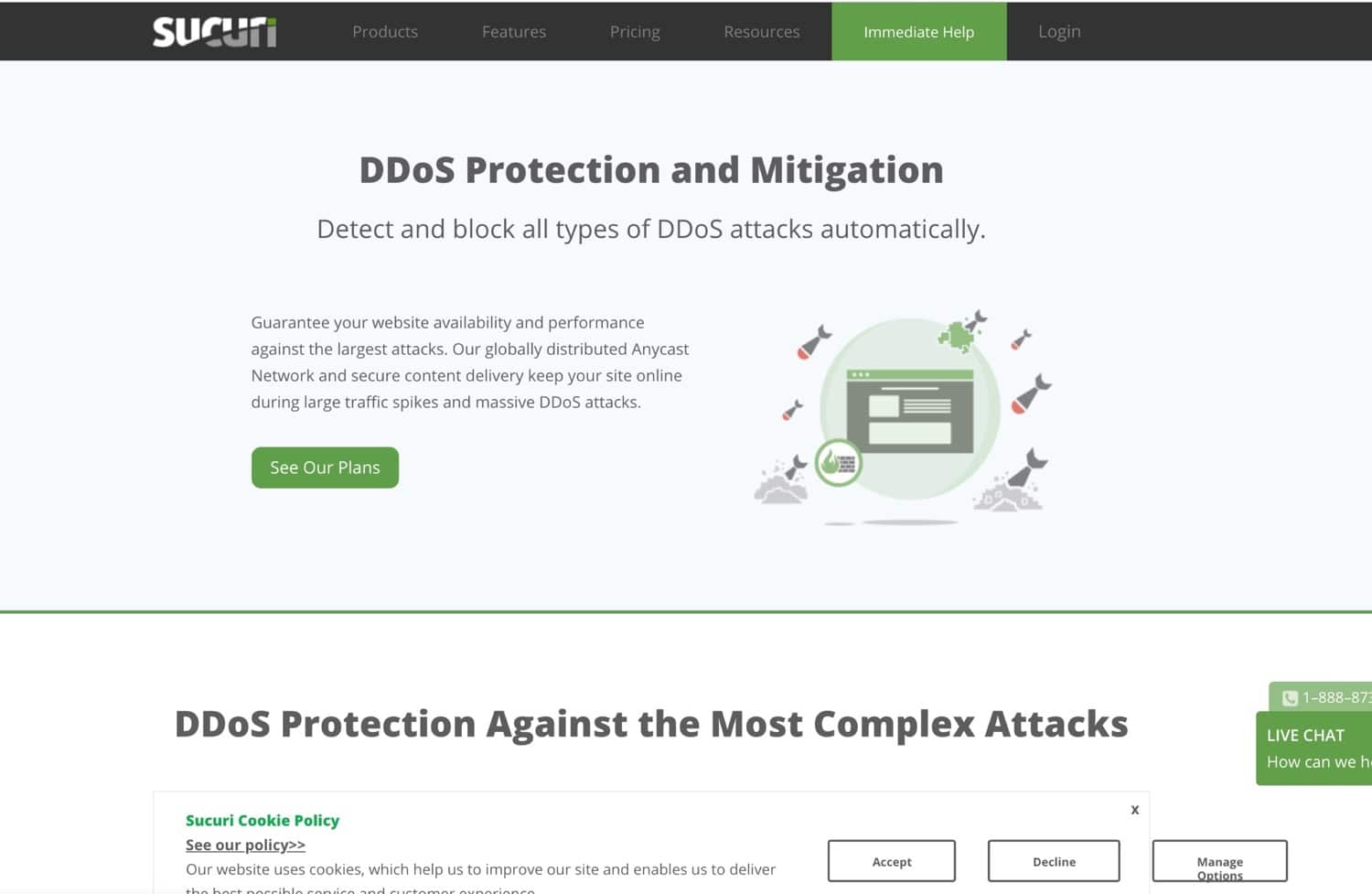 Sucuri DDoS保護