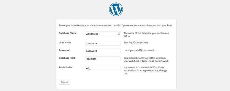 创建WordPress配置文件