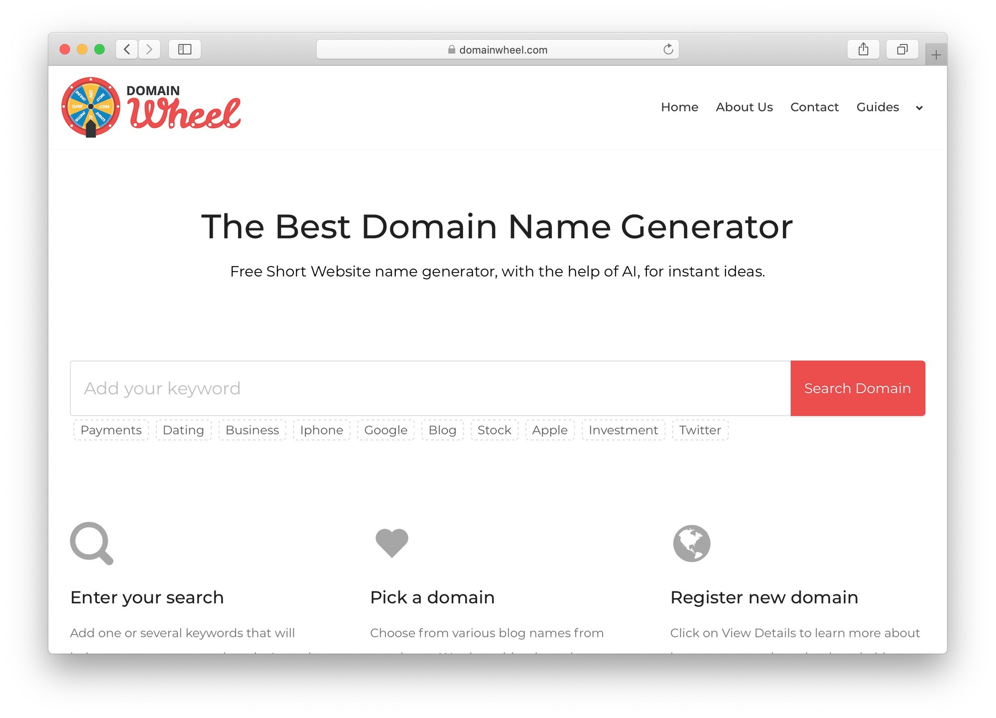 最佳免费企业名称生成器：DomainWheel