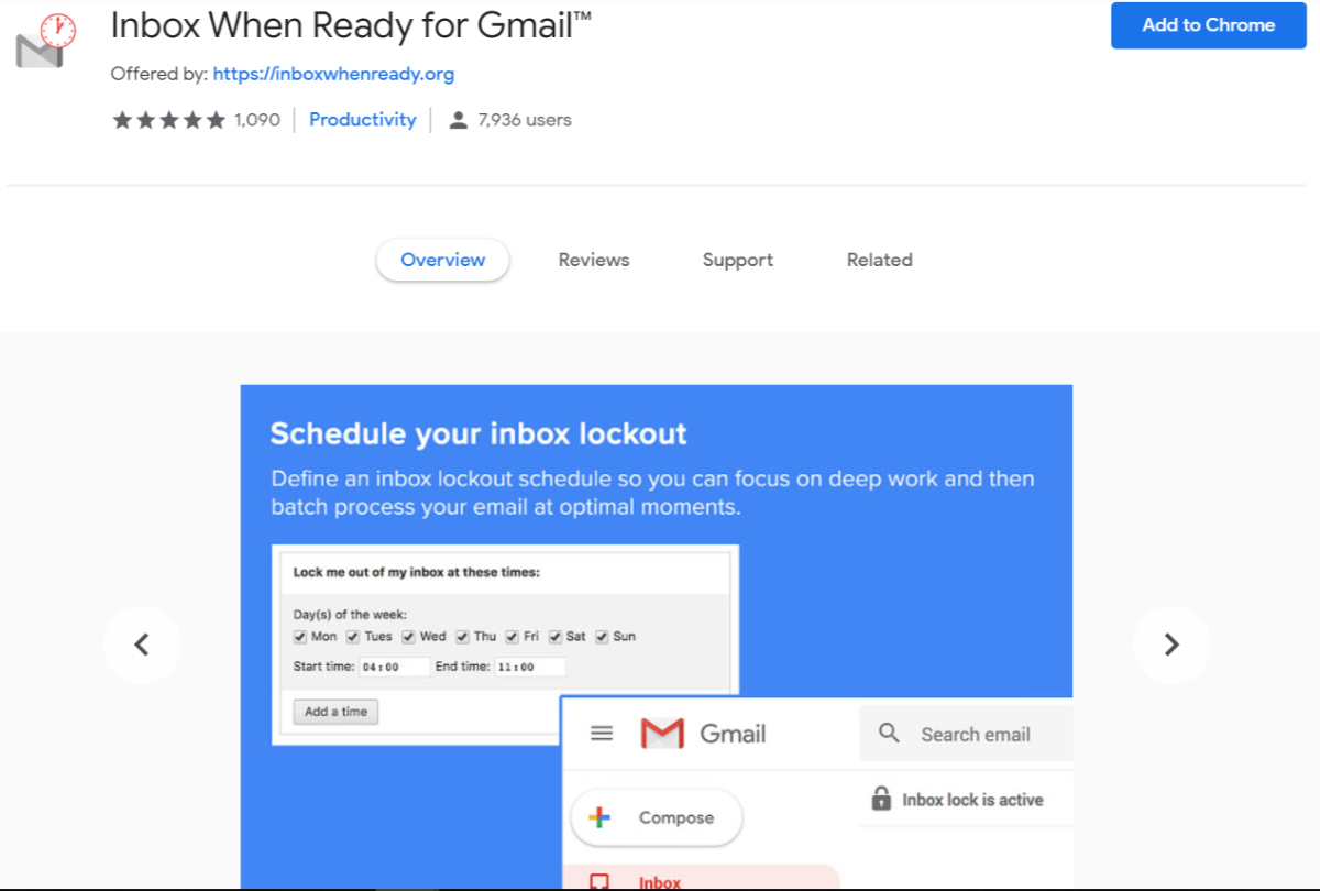 准备使用gmail时的收件箱