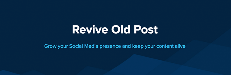 Revive Old Post WordPress插件