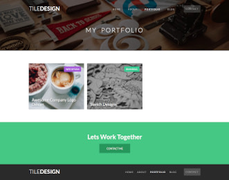 TileDesign-作品集网站模板视图