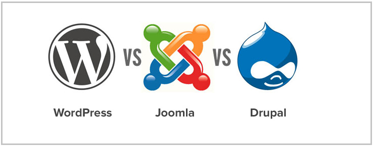 WordPress vs Joomla vs Drupal