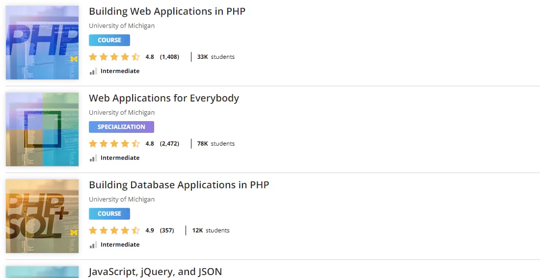 最佳PHP教程-Coursera PHP