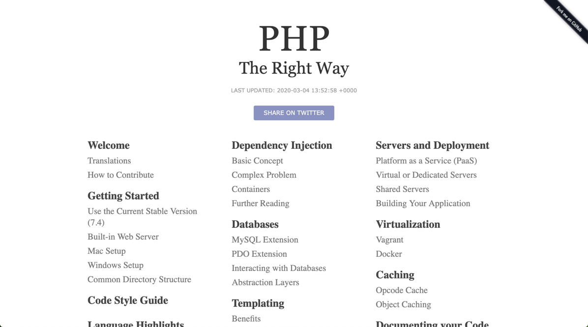 最佳PHP教程-PHP正确的方法