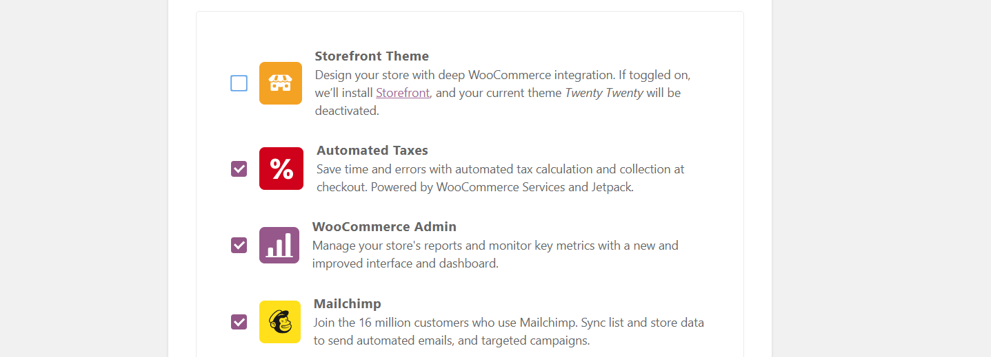 如何设置WooCommerce商店推荐的扩展