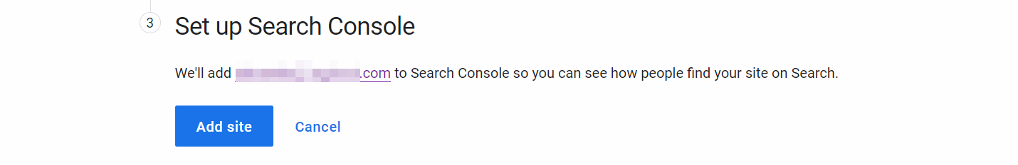 設置Search Console。