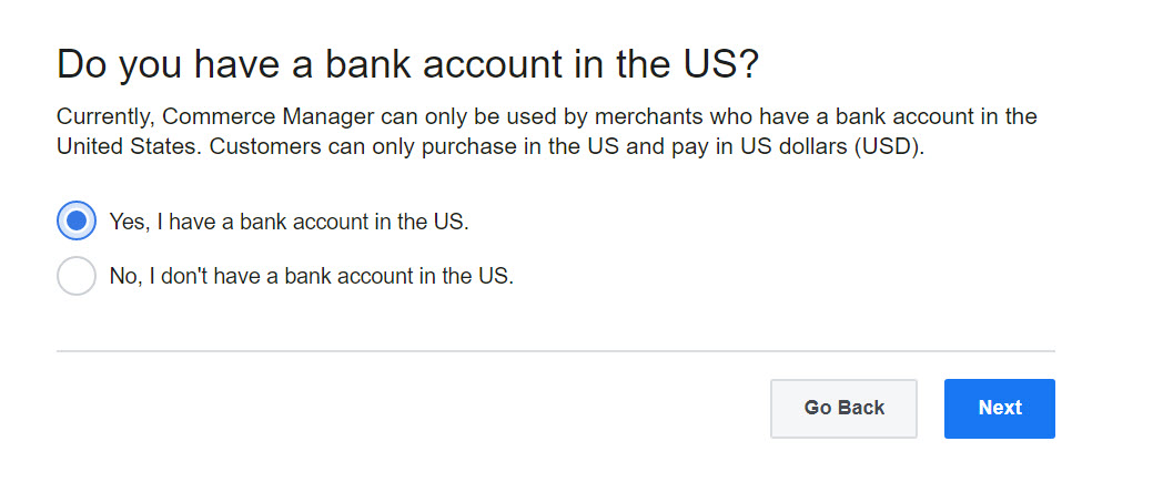 如何在Facebook上销售：美国银行帐户