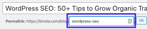 WordPress SEO：在經典編輯器中訪問永久鏈接設置