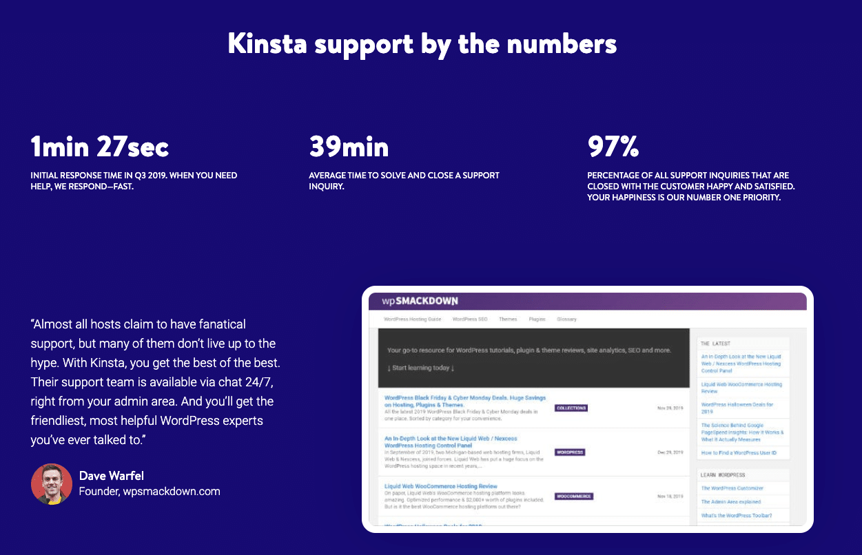 电子商务托管：Kinsta支持