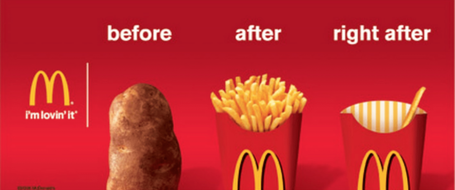 麥當勞橫幅廣告示例