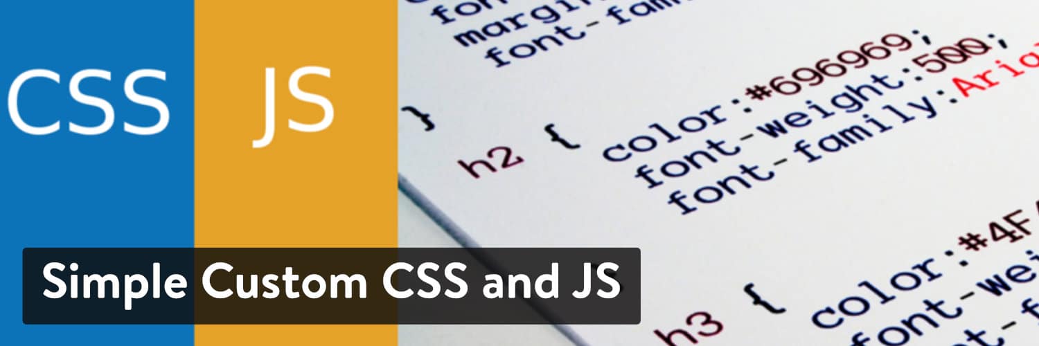 簡單的自定義CSS和JS WordPress插件