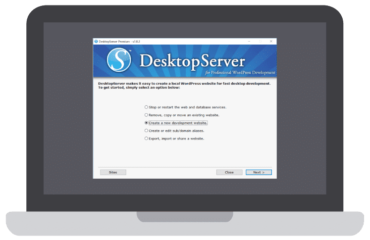 desktopserver在本地安装wordpress