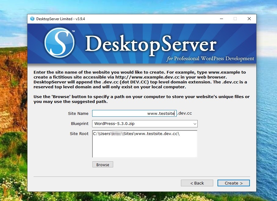 desktopserver測試站點