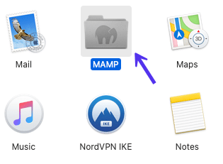 MAMP應用程序文件夾
