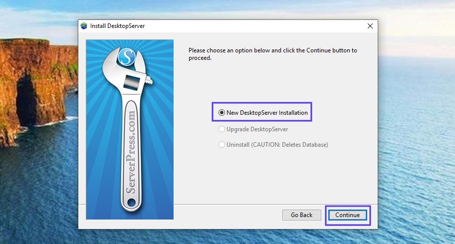 新的Desktopserver安装