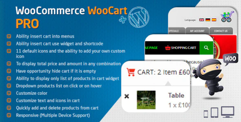 WooCart-Pro，購物車插件