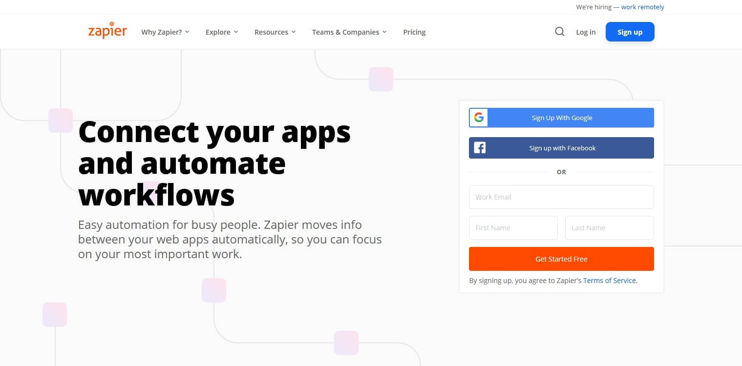 Zapier自动化营销平台