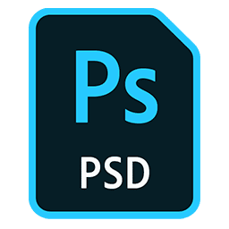 圖像文件類型：psd徽標