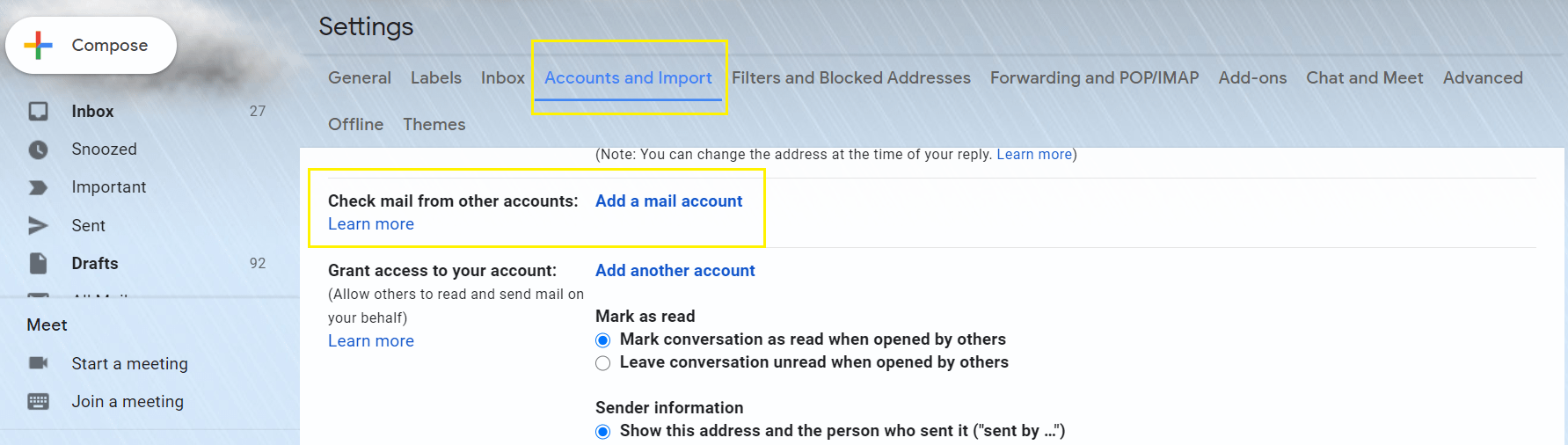 将您的带有个性化域的电子邮件连接到Gmail。