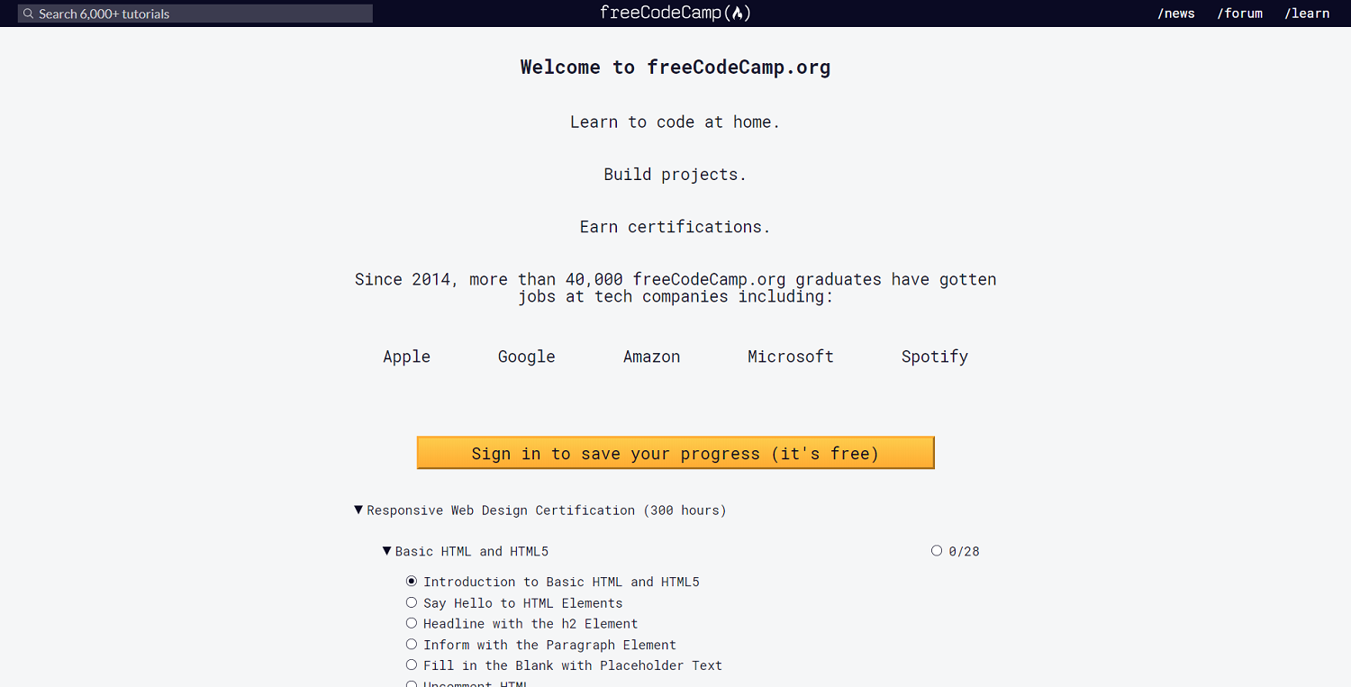 freecodecamp響應式網頁設計
